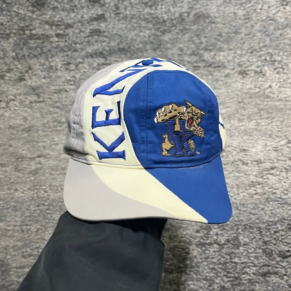 Vintage Kentucky Wildcats Snapback Hat Twins Enterprise Spell Out Logo‎ Cap 90s